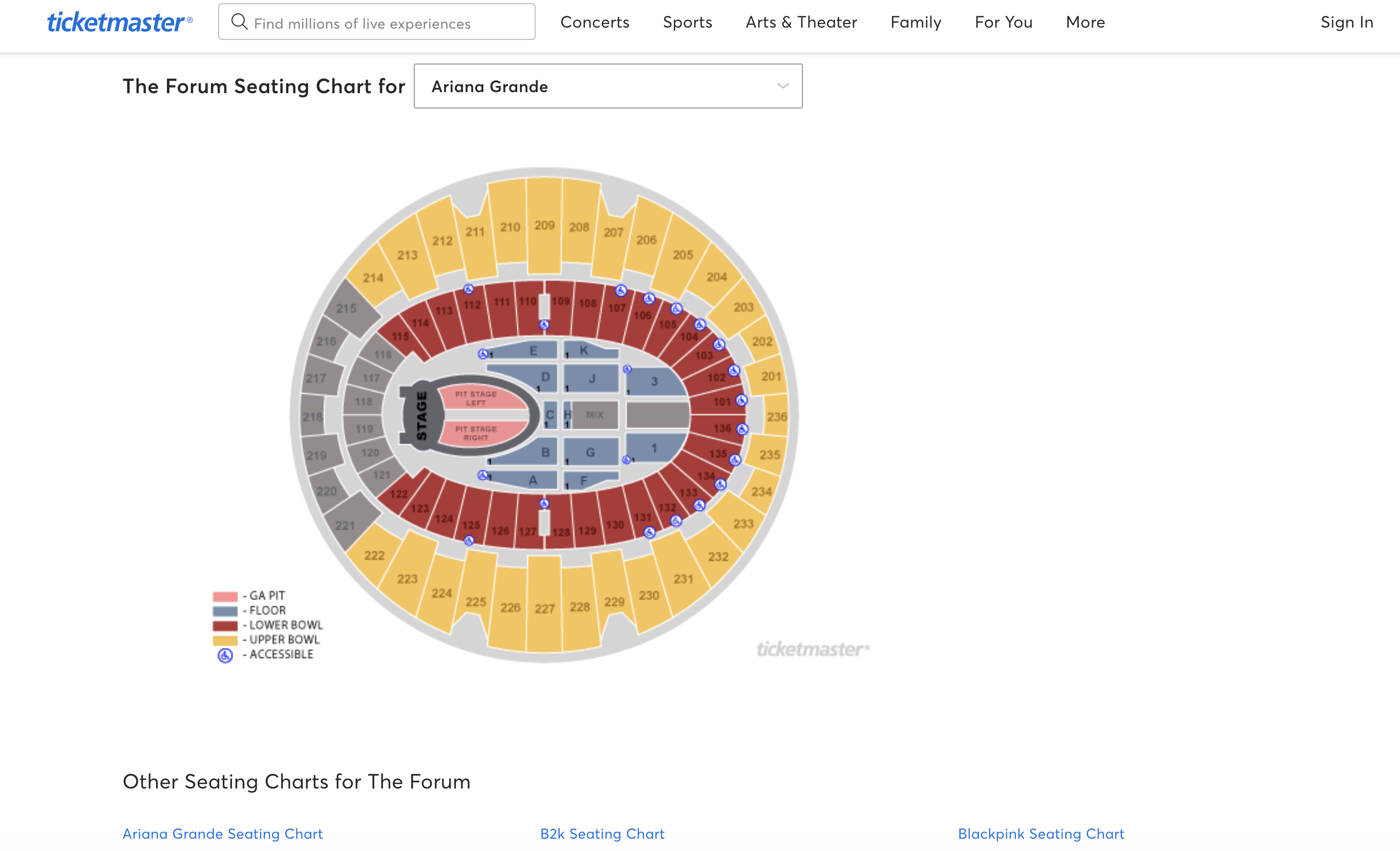 Venue Seating Charts